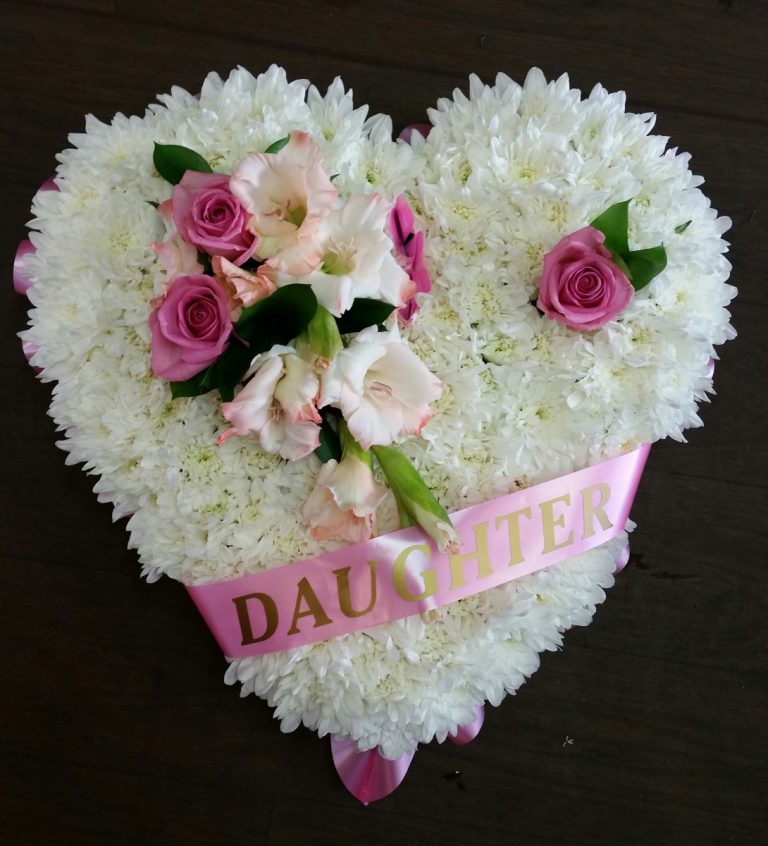 Small Heart with Name on Ribbon