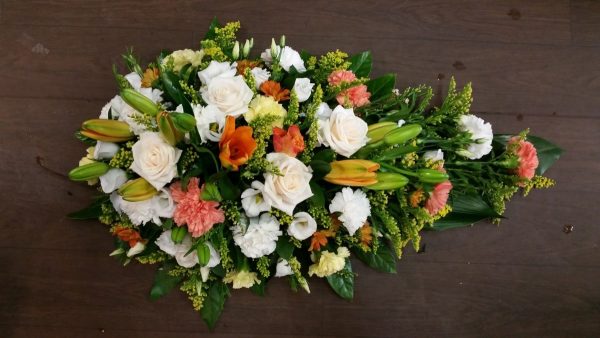 Orange Lily and Mixed flower Single Ended Spray