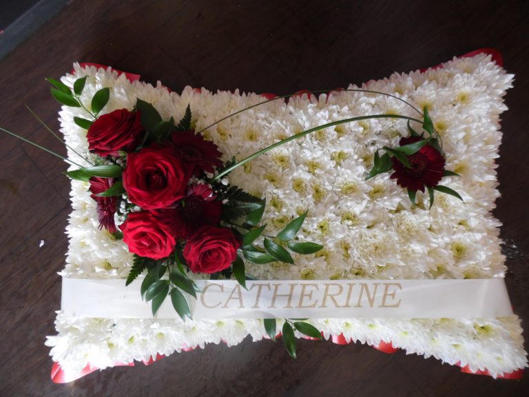 PILLOW with name on Ribbon